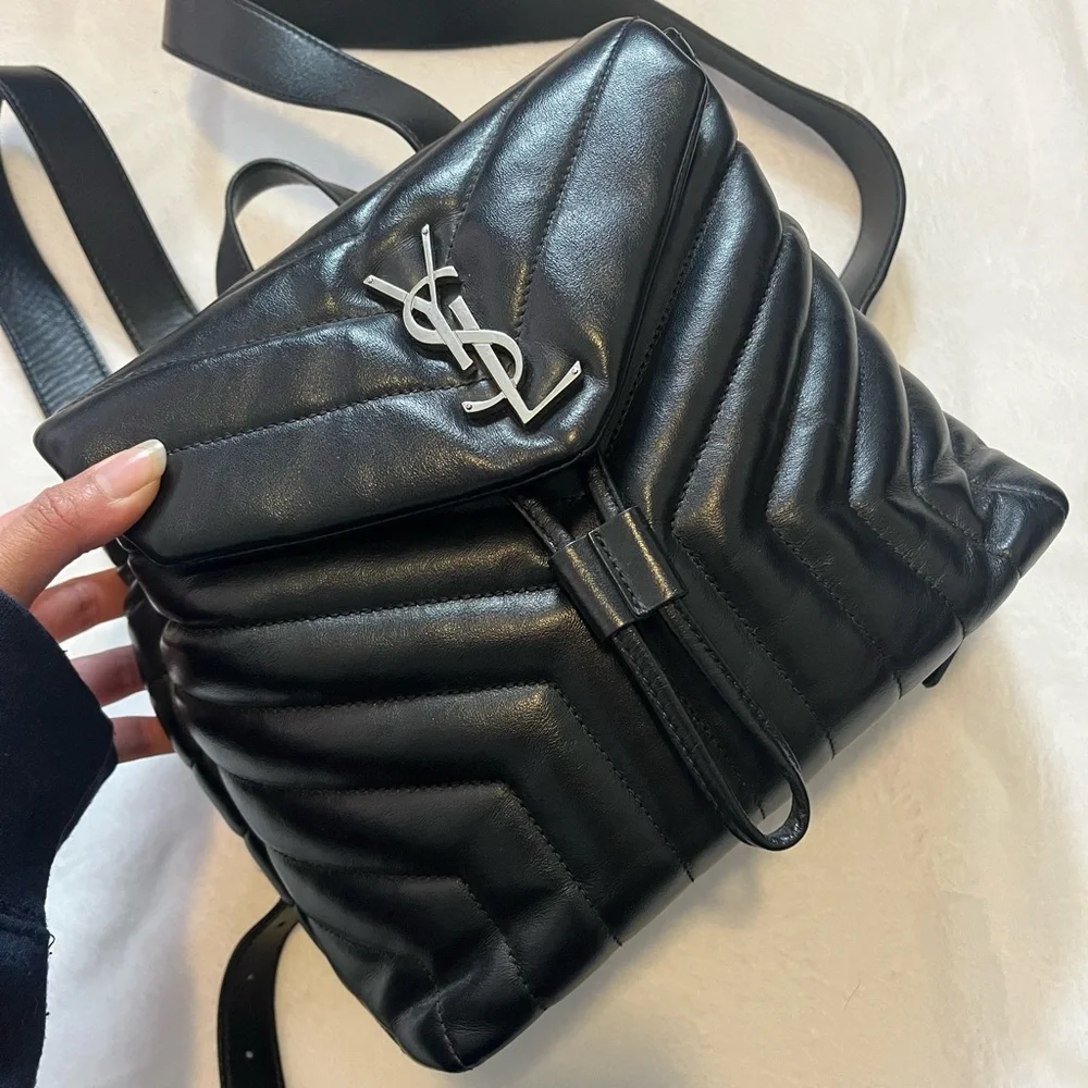 Saint Laurent small loulou quilted backpack